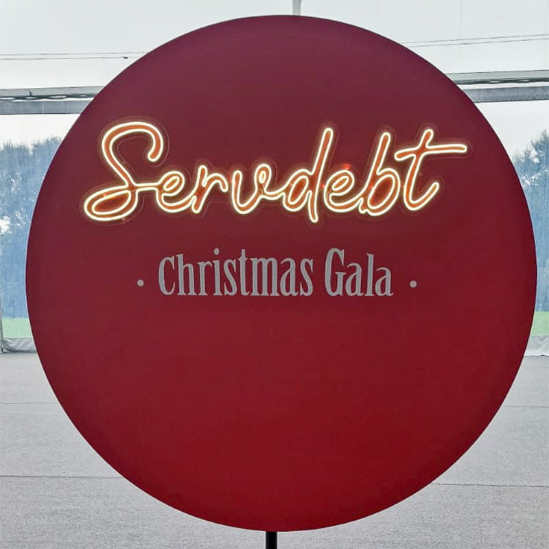 Placa PVC com Iluminação de Barras LED